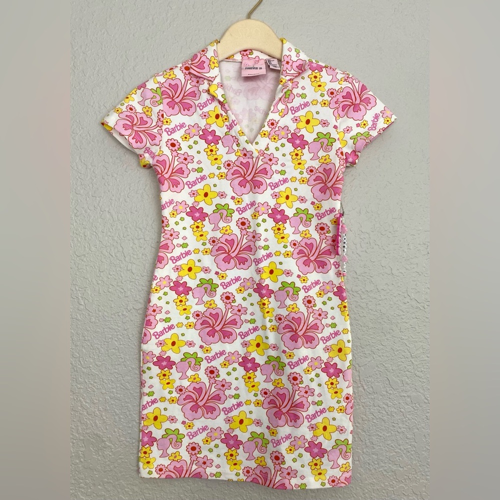 Barbie x F21 Pink Malibu Mini Dress Size Small